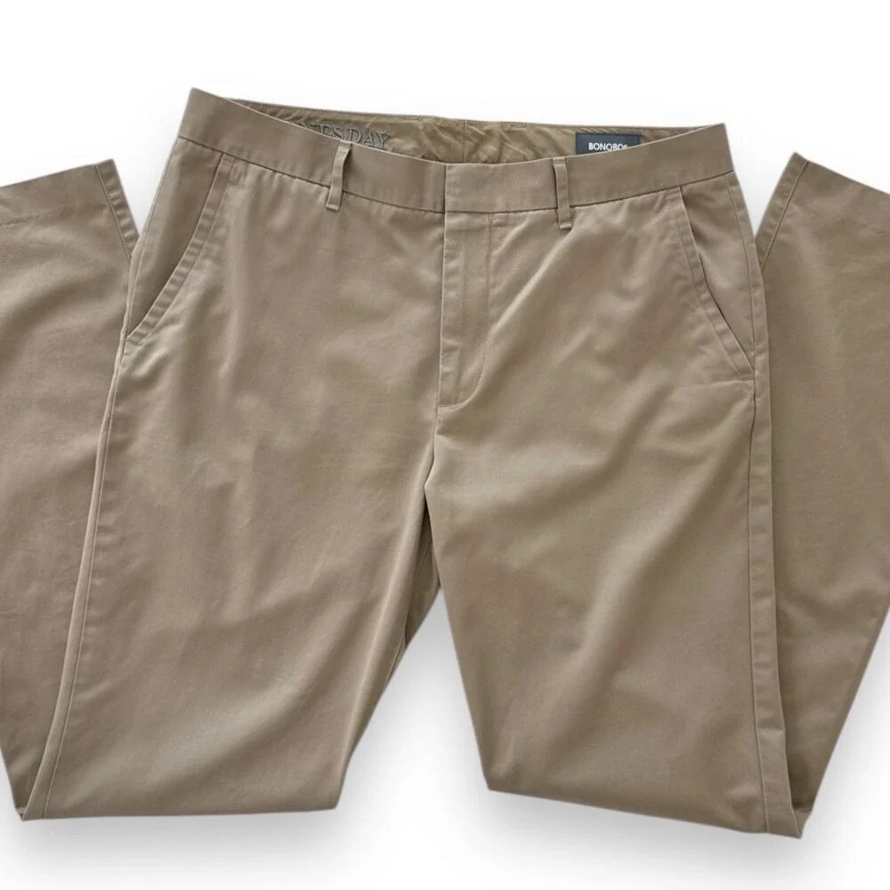 Bonobos Weekday Warrior Wednesday Wheat Straight Flat Front Chino Mens 34/34 EUC